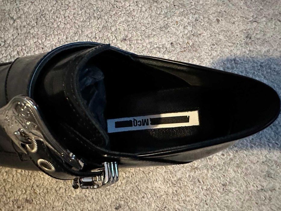 Alexander McQueen loafers, negri, marimea 37