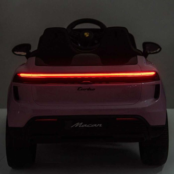 Masinuta electrica pentru copii  Porsche Macan Turbo rosie, plus nr auto personalizat CADOU
