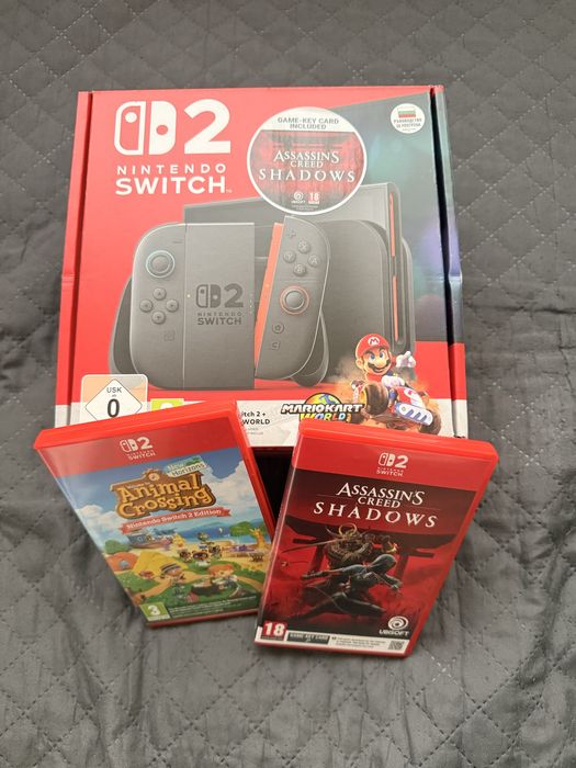 Nintendo Switch 2  в гаранция + игри + калъф + протектор