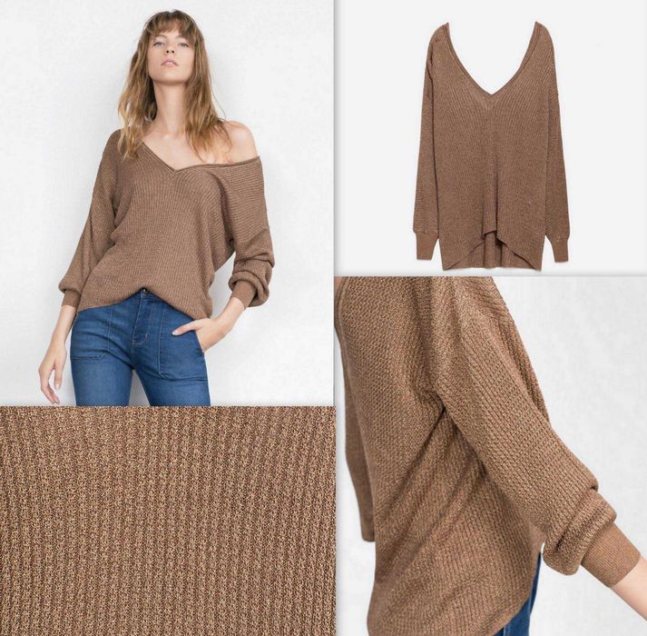 Bluza / Pulover ZARA cu decolteu în V dublu