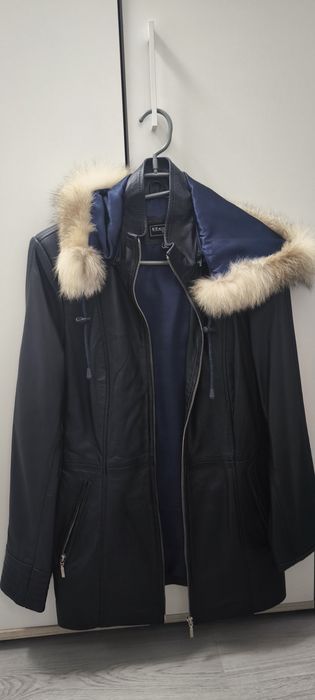 Jachetă de dama, din piele, de toamnă