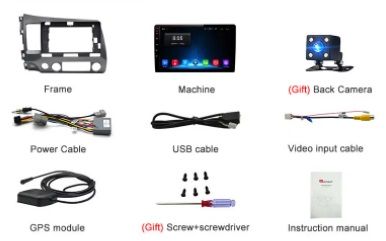 Мултимедия 10" Android 11 за Honda Civic 8 2005 - 2011 GPS