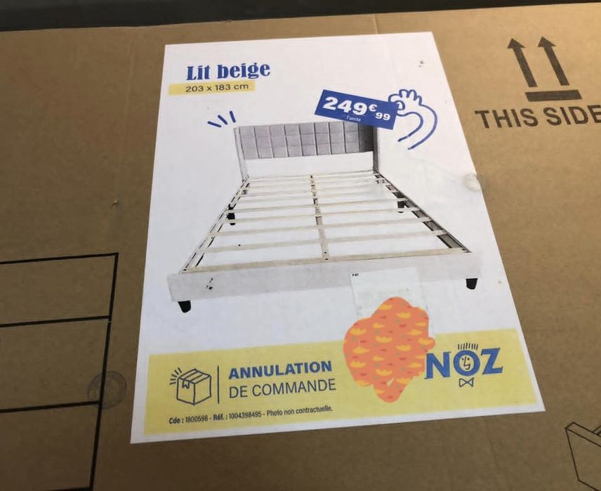 Vand cadru pat 180×200 nou sigilat Beige