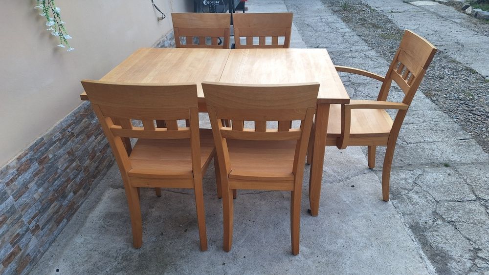 Маса разтегателна + 5 стола