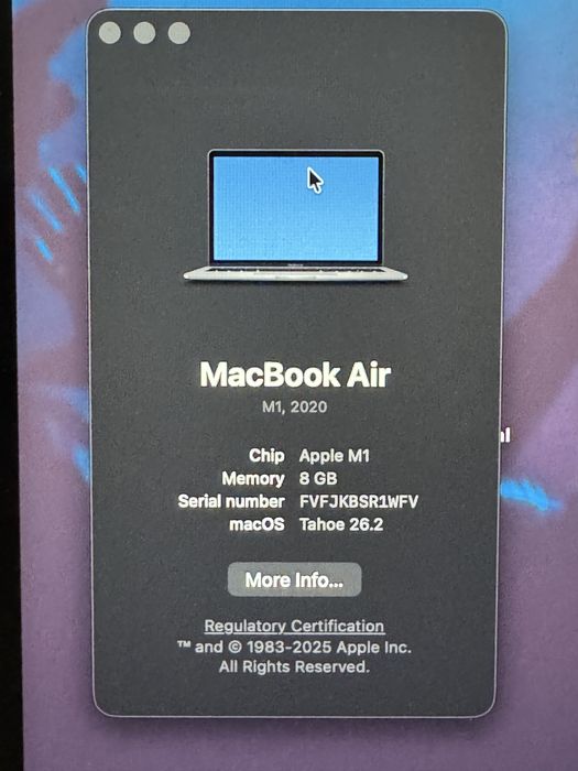 Macbook Air 13” M1