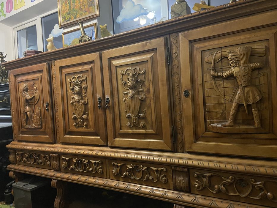 Шикарный гостиный гарнитур, дерево, дуб, резьба
