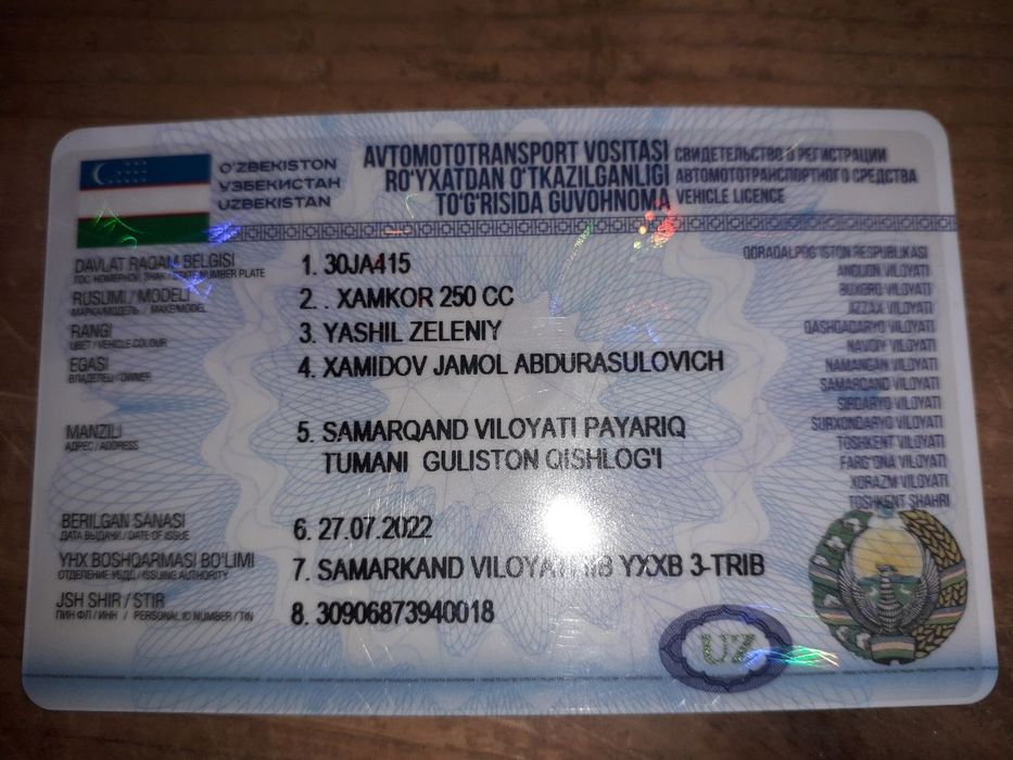 Matasikl 250 cc Xamkor
holati zor 
Narxi 31 mln