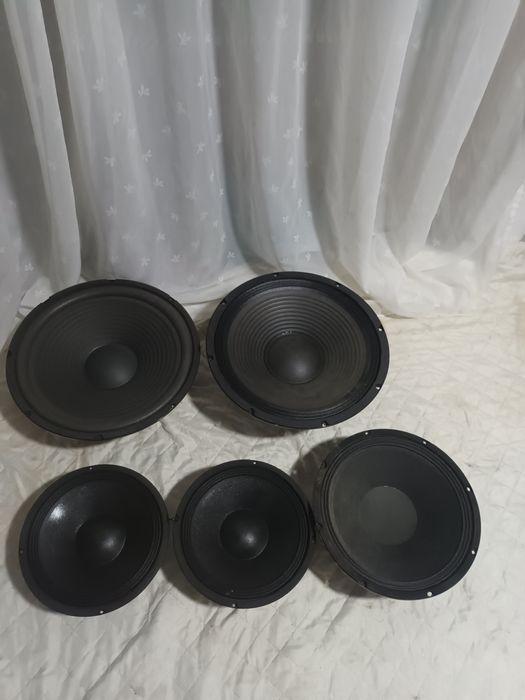 Difuzoare  medii joase 10,12,15 "