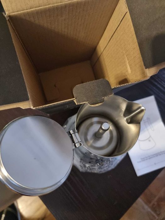 Espressor aragaz, 6 cești, inox