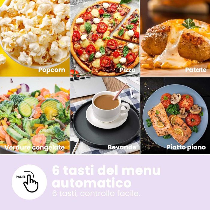 COMFEE Цифрова микровълнова фурна 700W 20л, E202CC(WH) 11 нива мощност