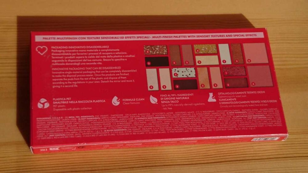 Палетка теней и два  оттенка румян PUPA