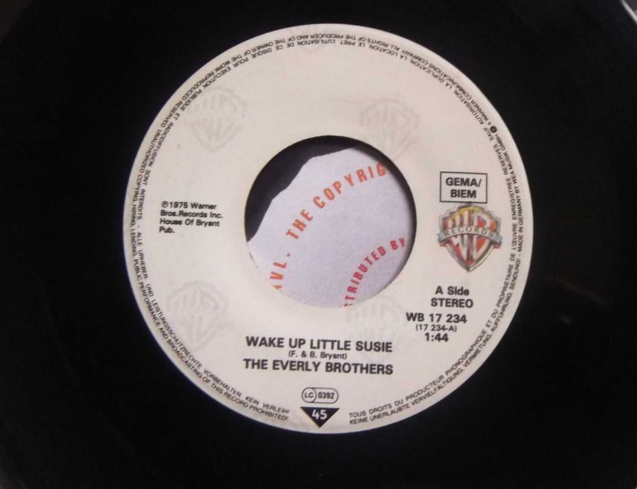 Малка грамофонна плоча - THE EVERLY BROTHERS