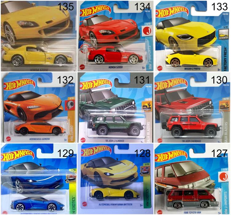 Метални колички Hot Wheels Хот Уиилс в мащаб 1:64 От различни години 1