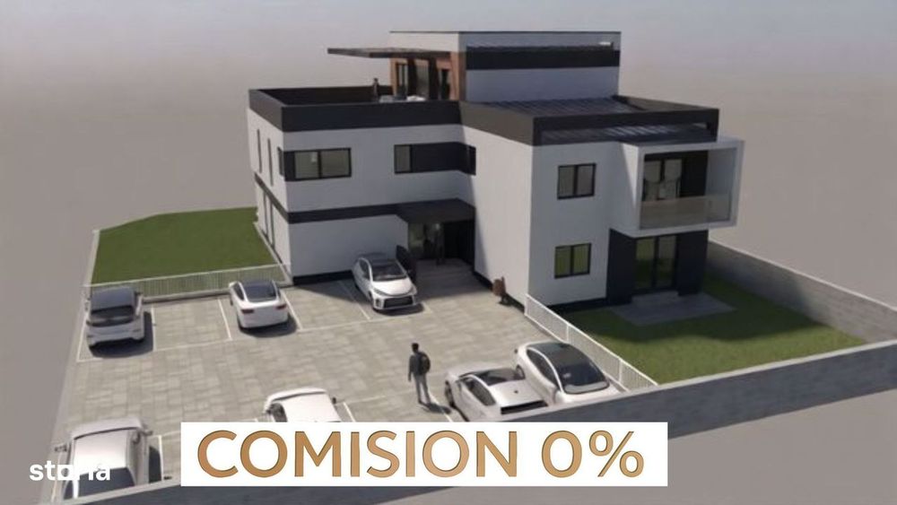COMISION 0 | Penthouse 2 camere| Parcare inclusă| Moșnița Nouă