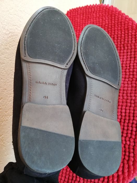 Mocasini Zara Man nr 41 piele întoarsă