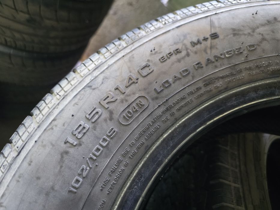 4бр Летни гуми 185 R 14 C -