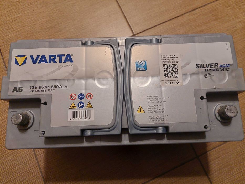 Vand baterie Varta AGM 95Ah START-STOP