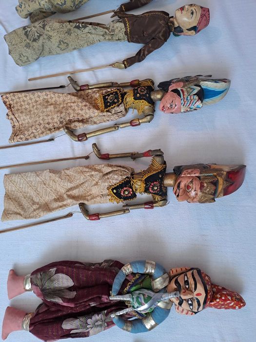 marioneta lemn Wayang insula Java 60 cm