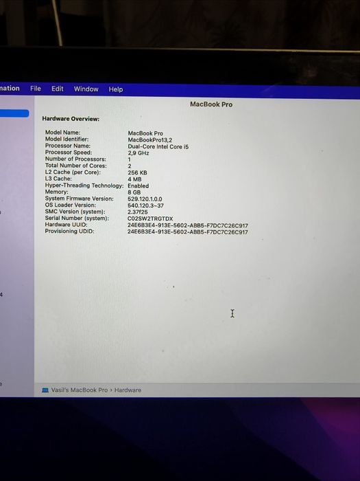 Apple MacBook Pro touch Bar 13.3"