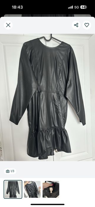 Rochie imitatie de piele H&M