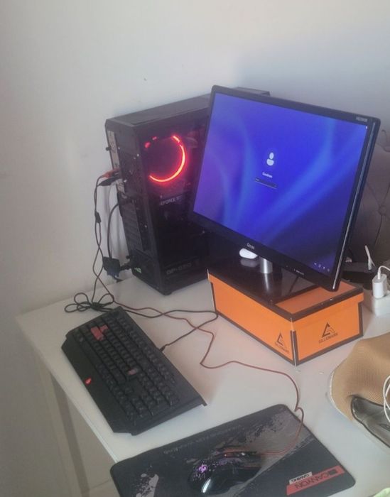 Мошный игровой компьютер, ПК, Монитор, Gtx, i3