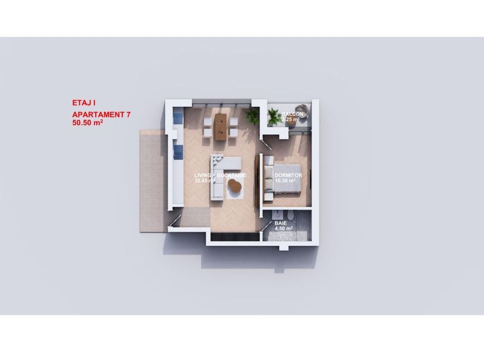Apartament  2 camere Visani , 51 metri, etaj 1 Cod:160088