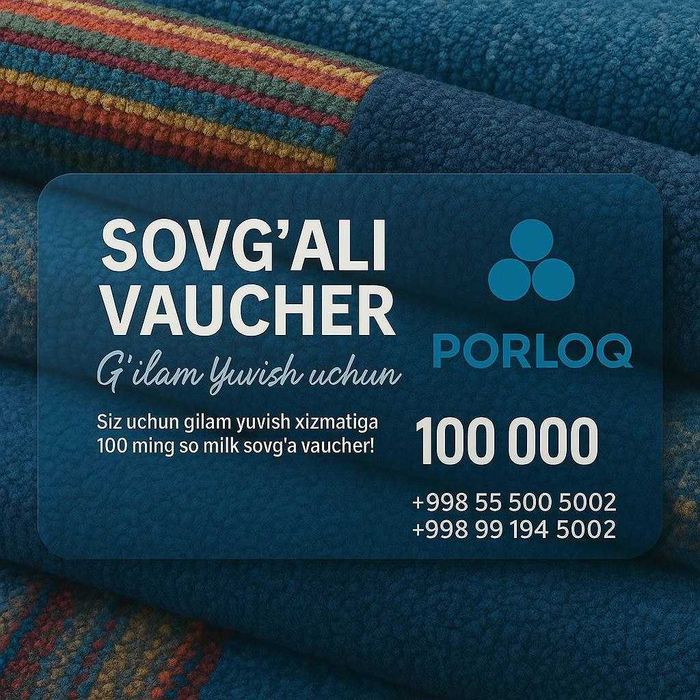 PORLOQ Gilam Yuvish Fabrikasi Qashqadaryo