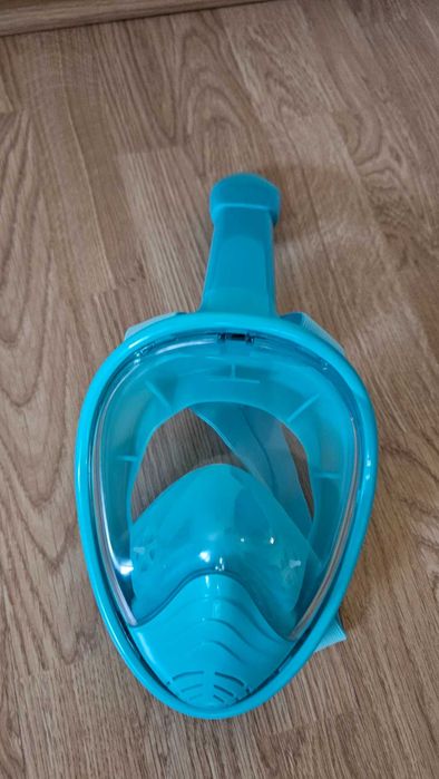 Masca de snorkeling alb cu albastru