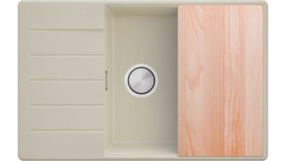 Кухненска Мивка от гранитКопенхаген 780-50 Smart 780 x 500 mm - Бежова