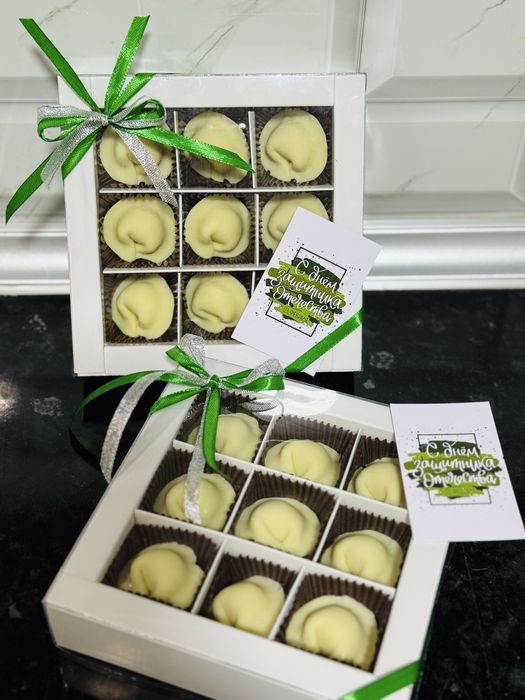 Шоколадные пельмени, подарок 23 февраля