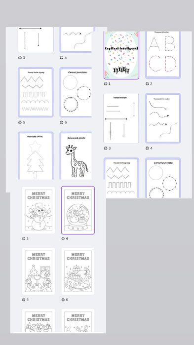 Fise educative pentru copii de toate vârstele. Română dar și engleză