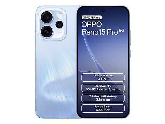 НОВ! OPPO Reno 15 Pro 5G 6,78" 512GB 12RAM Black / Blue Гаранция!