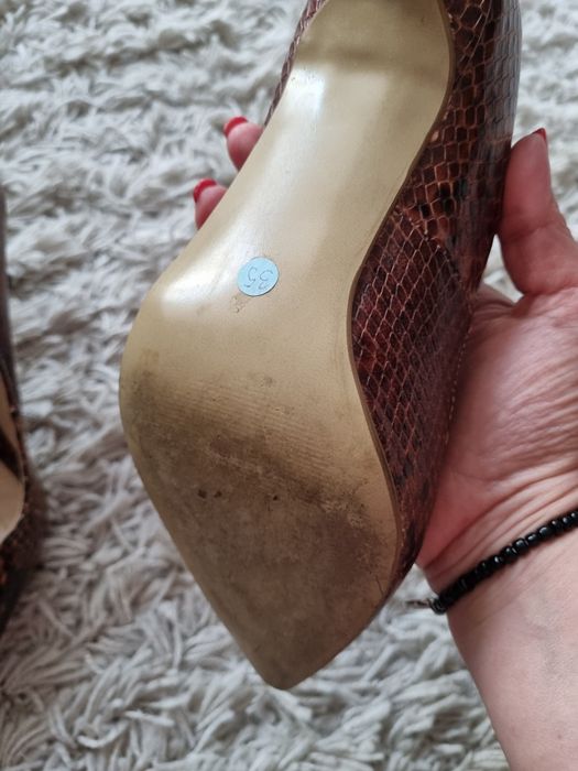Pantofi stileto din piele, marimea 35