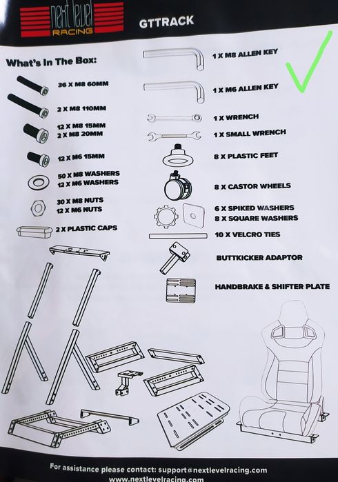Next level racing GTTrack + мини клавиатура