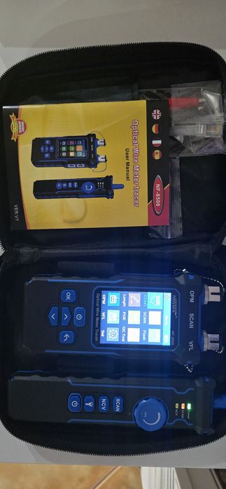 Tester cablu de retea cu powermetru, POE, NCV, UTP CAT5/CAT6, test OPM