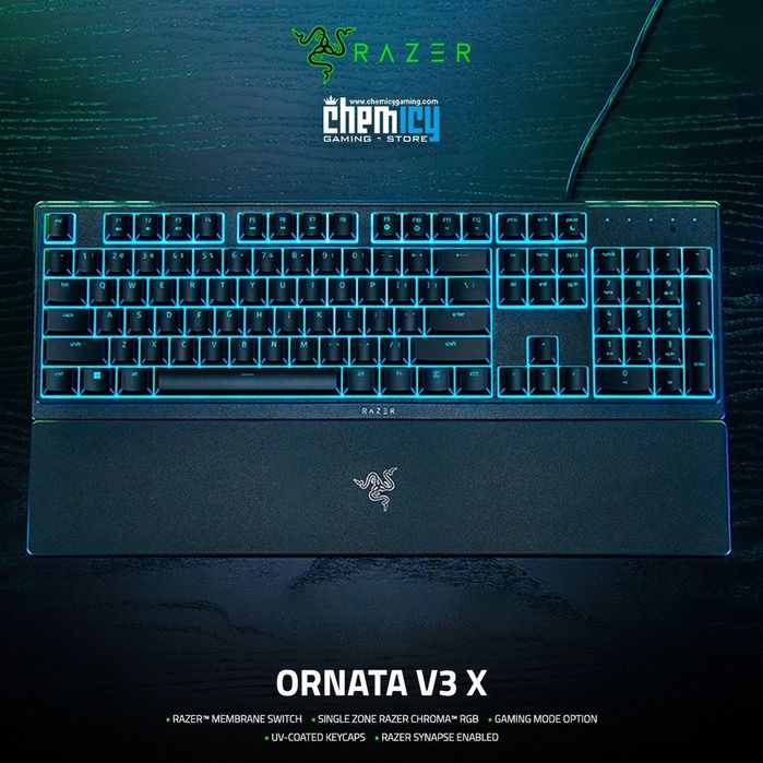Razer ornata v3 x Мембраная Игровая Клавиатура Русская Раскладка