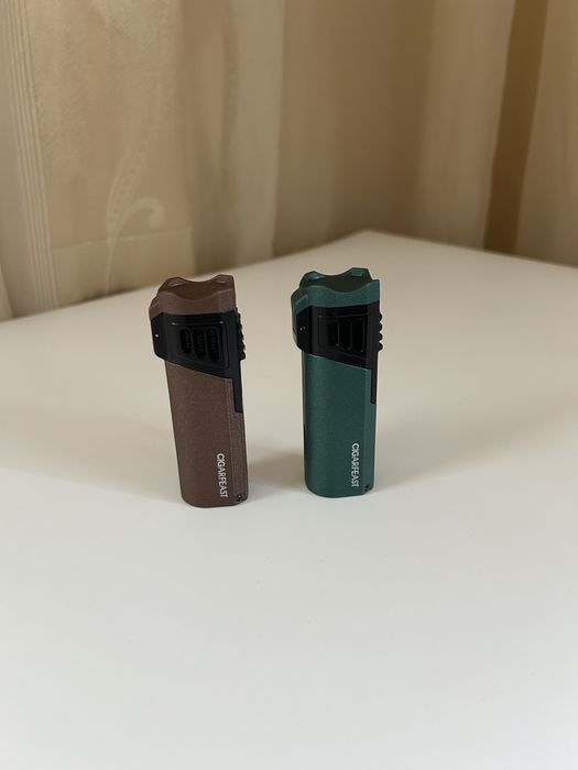 Запалка за пури – 4 турбо пламъка, пънч, 2 цвята