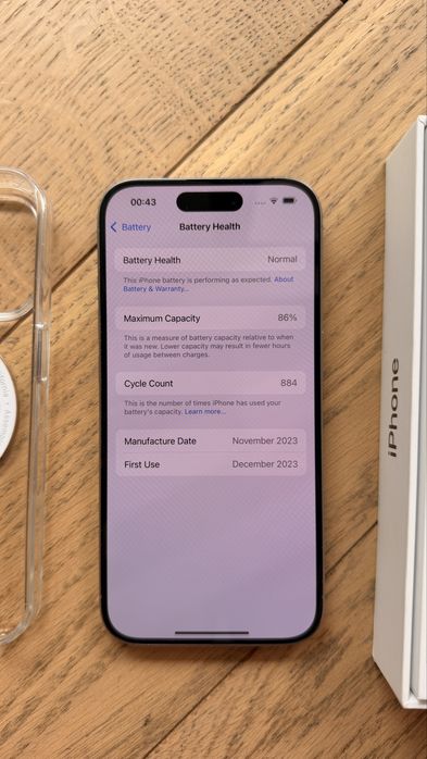 iPhone 15 Pro 1TB Natural Titanium • Impecabil • Factură Amazon
