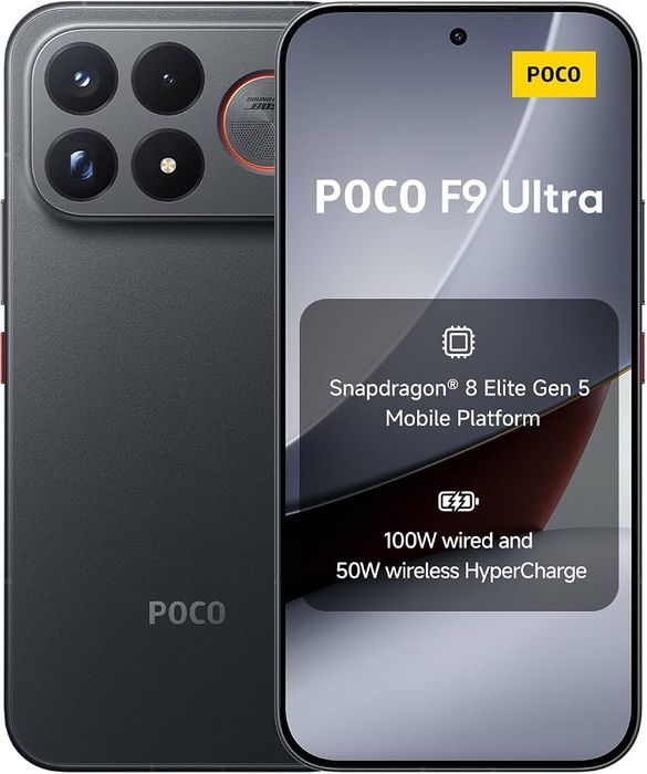 НОВ! Xiaomi Poco F9 Ultra 5G 256GB 12RAM Black 2г. Гаранция!