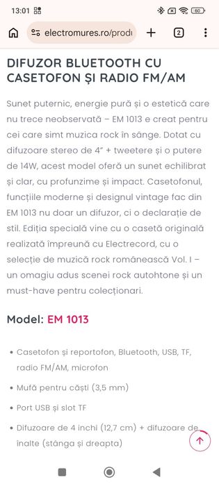 Casetofon,bluetooth,radio Fm/AM