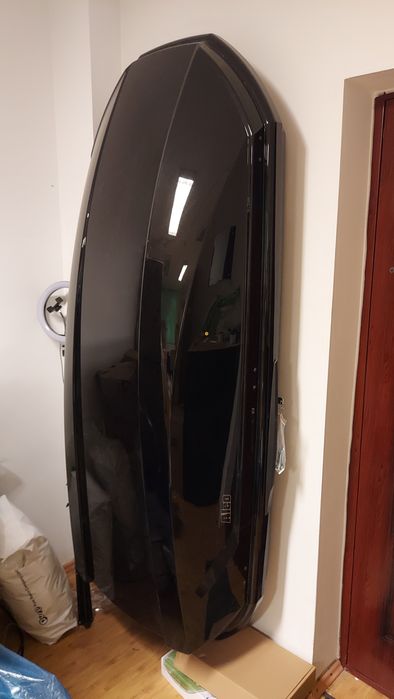 Cutie portbagaj Neumann Aleo Adventure 205 Negru Lucios, 205x84x46cm,