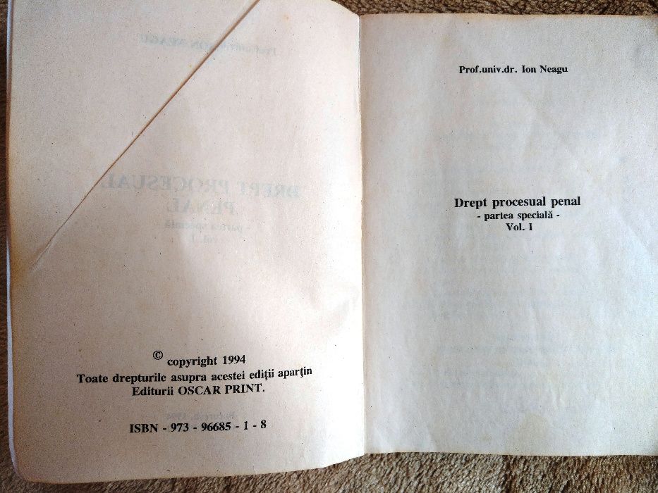 Drept Procesual Penal Partea Speciala Vol. I