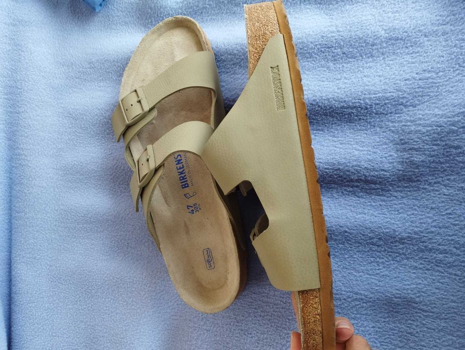 Чехли Birkenstock и мокасини ecco номер 47.