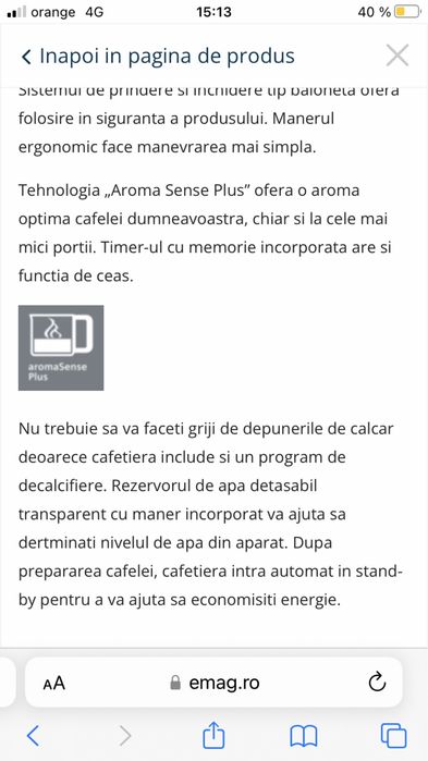 Expresor cafea Siemens  TC86503  aroma senses sigilat