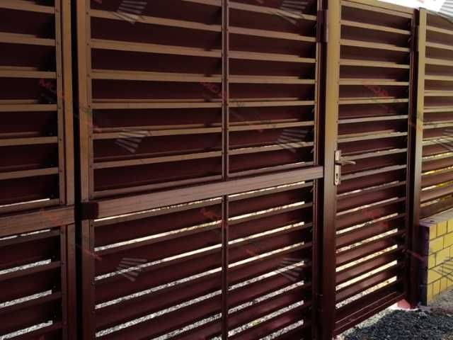 Забор жалюзи горизонтальный