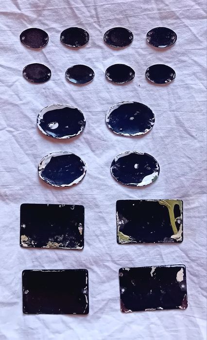 Лот емайлирани табели СОЦ ретро улица гараж етаж вход блок