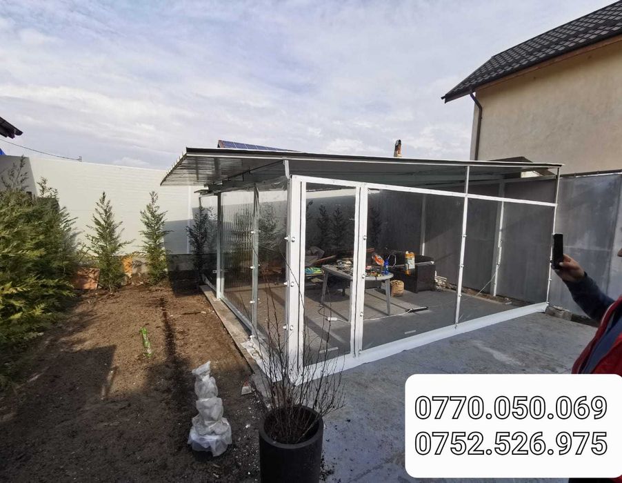 Folie Cristal premium transparenta pentru terase/ terasa si foisoare