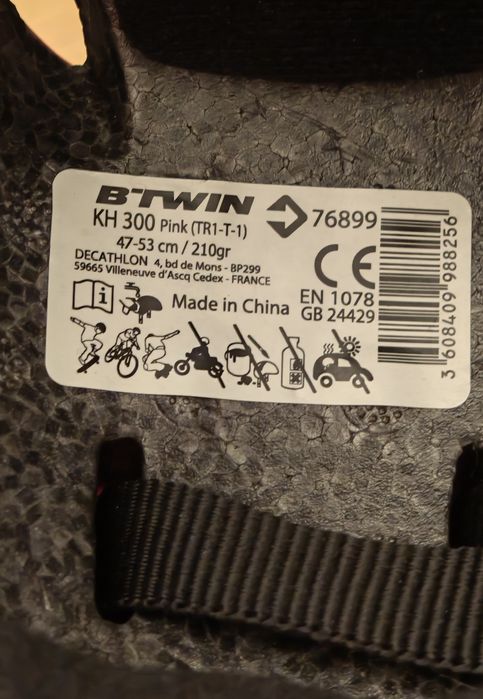 Kit protecție copil casca + genunchiere B'Twin