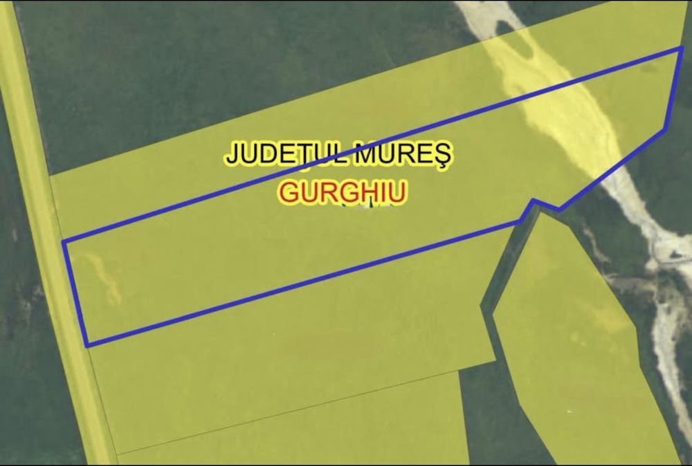 De vânzare Teren 21.600 mp cu deschidere 94,5 m la asfalt Zona Poiana cu Narcise, Gurghiu.