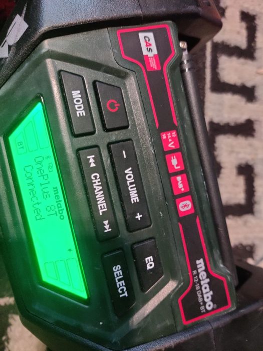 Radio de șantier cu ceas metabo  R 12- 18 bab + bt cu bluetooth
